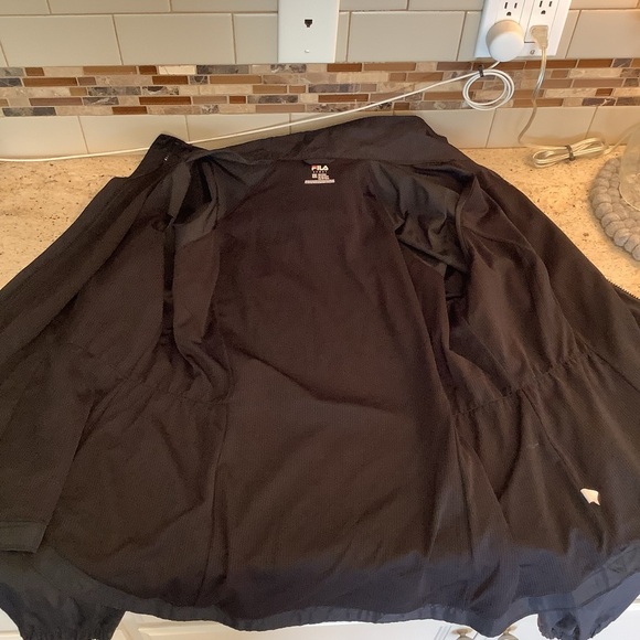 Fila Sport Women's Black Hooded Jacket Size XXL - Picture 7 of 9